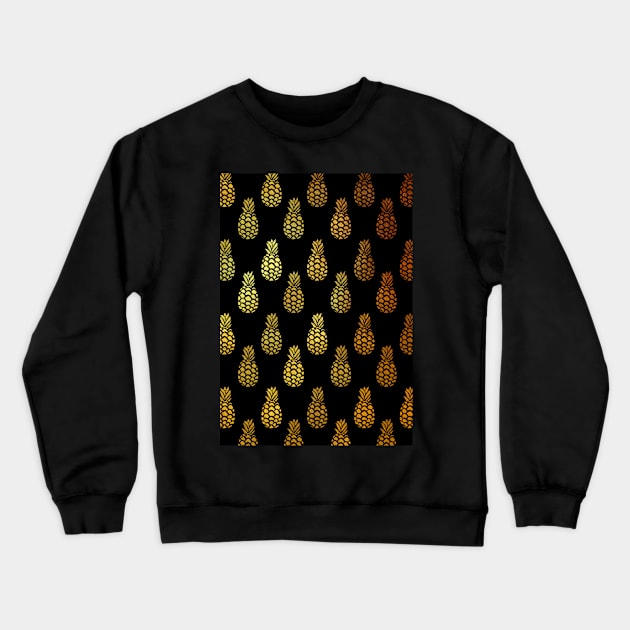 Golden Pineapple Crewneck Sweatshirt by Twkirky